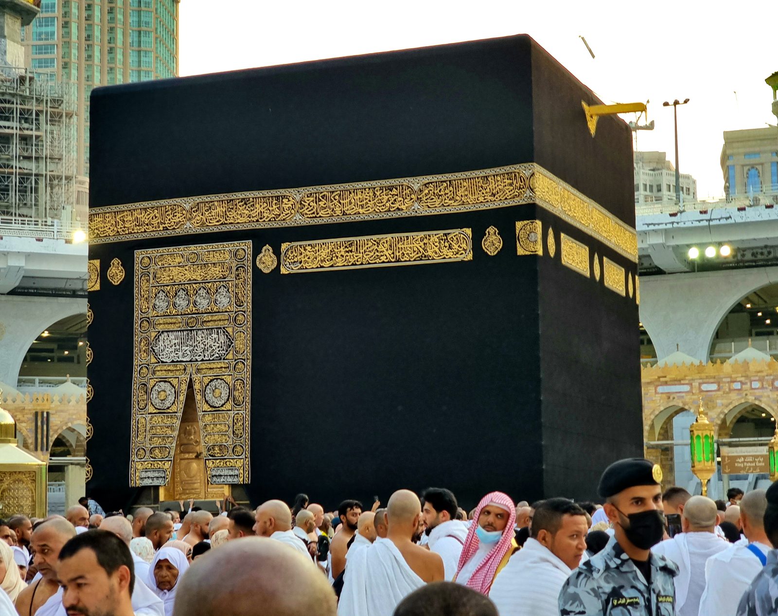 The Kaaba at the centre of Masjid al-Haram, the Grand Mosque of Makkah