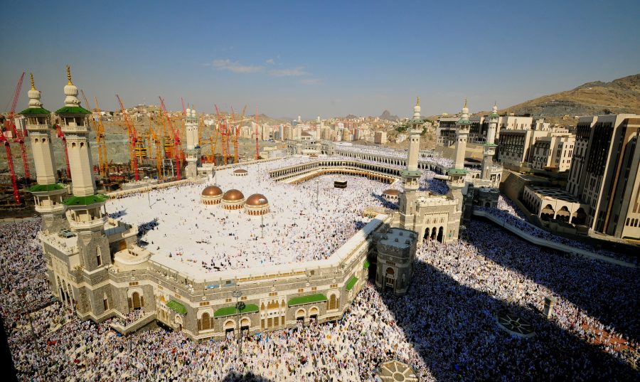 Exterior view of Masjid al-Haram, the Grand Mosque of Makkah